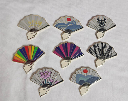 Nie Huaisang enamel pin w/ magnet and og fan attachment