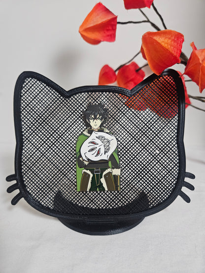 Naofumi Iwatani enamel pin w/ swappable magnetic shields(see other listing for shields)