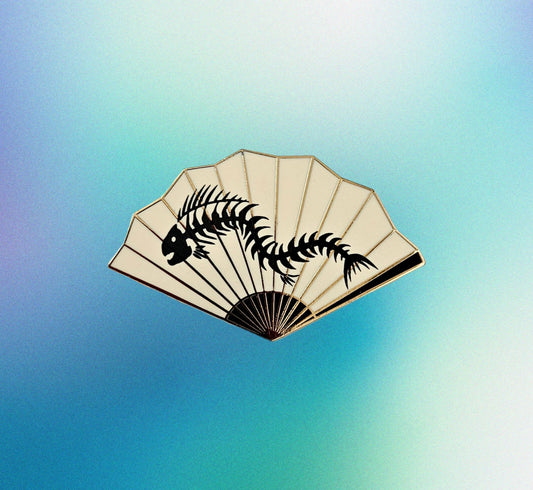 He Xuan fish filler fan enamel pin