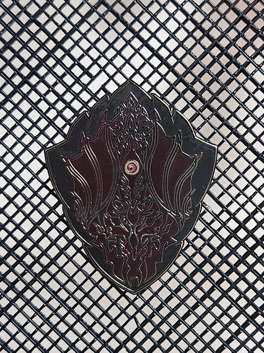 Wrath shield enamel pin