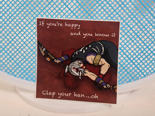Tengen clap your hands sticker