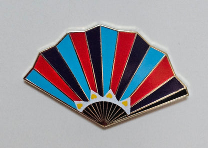 Polyamory Pride Fan Filler Pin
