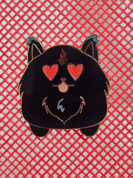 Bingpup filler enamel pin