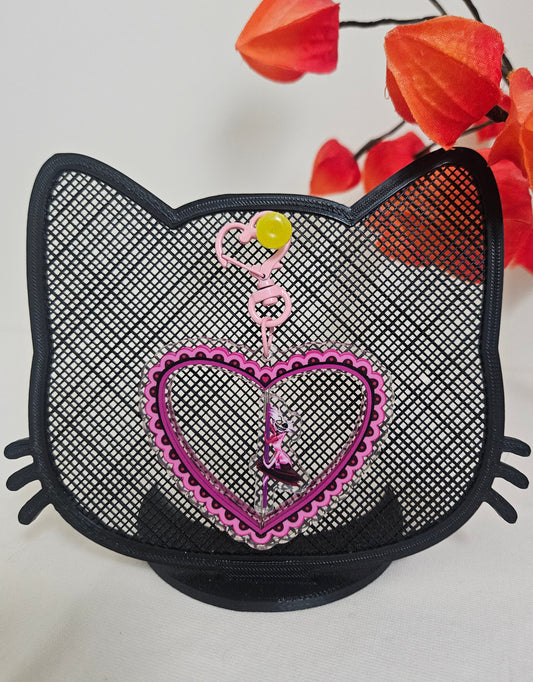 Hazbin hotel Angel dust spinning keychain