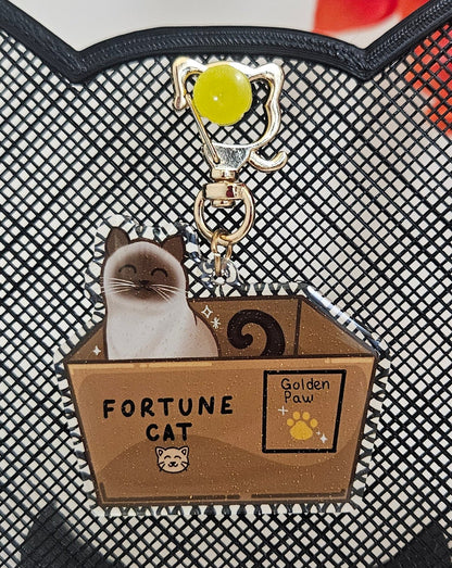 Fortune cat acrylic keychain