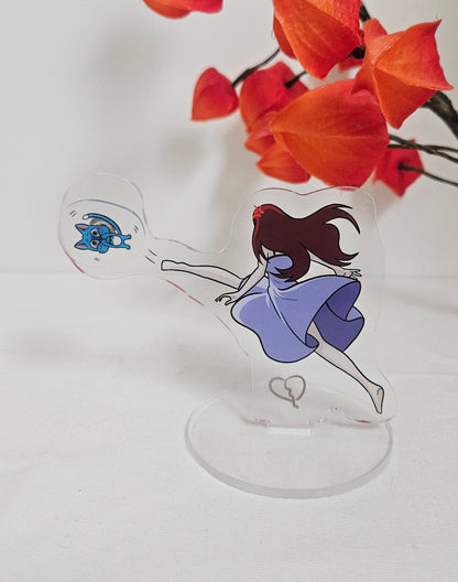 Erza and happy spinning acrylic stand