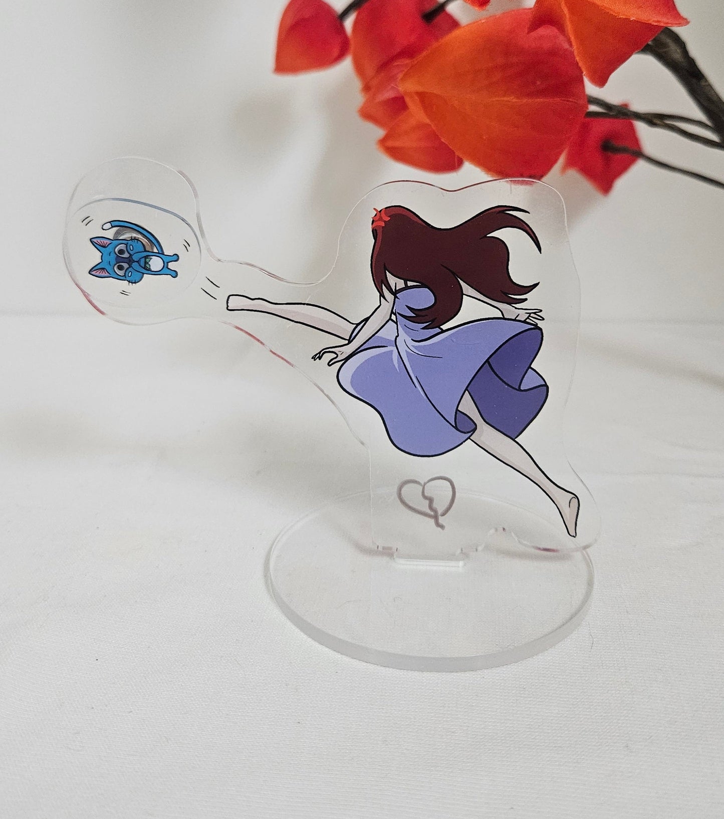 Erza and happy spinning acrylic stand