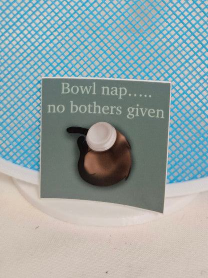 No bothers given nap cat sticker